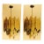 1970s Mid Century Modern Tom Greene Torch Cut Brass Brutalist Chandeliers - a Pair For Sale