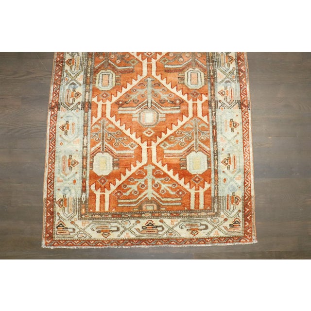 Persian Antique Persian Malayer Rug rug no.j4682 For Sale - Image 3 of 5