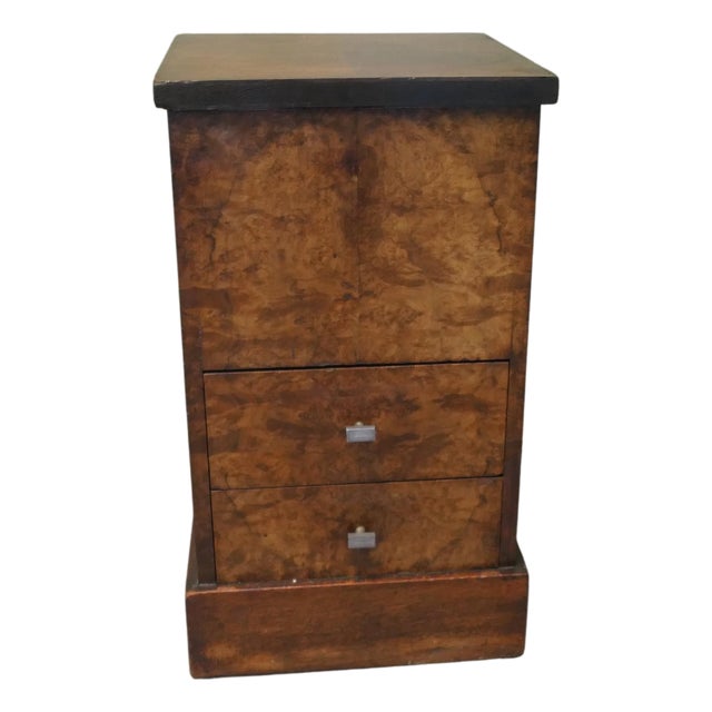 Art Deco Sewing Box Chest of Drawers in Walnut and Oak, 1930 For Sale