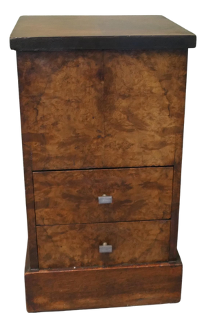 Art Deco Sewing Box Chest of Drawers in Walnut and Oak, 1930