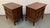 Wood Pair of Vintage Dixie Furniture Walnut MCM Tuscan Style Nightstands For Sale - Image 7 of 17
