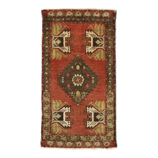 Vintage Turkish Yastik Rug, 1'7 X 2'10 For Sale