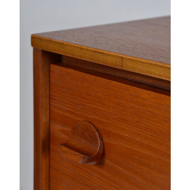 Mid-Century Teak Tallboy Chest of Drawers by Stag in the style of Cantata Range by Ron Carter, 1960s For Sale - Image 11 of 18