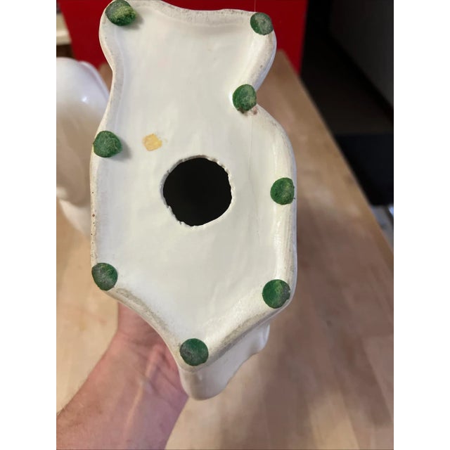 Pair of Vintage Decorated Staffordshire Dogs, Circa 1930's For Sale - Image 13 of 15