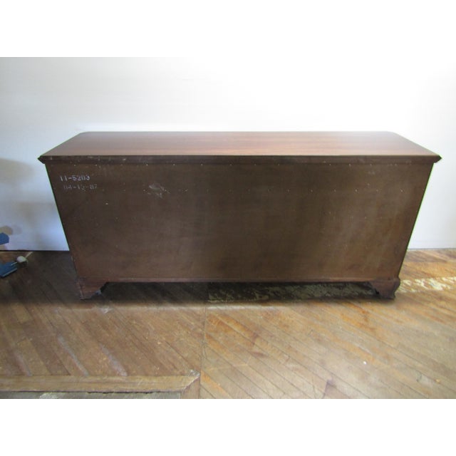 Ethan Allen Solid Cherry Court Triple Dresser With Mirror