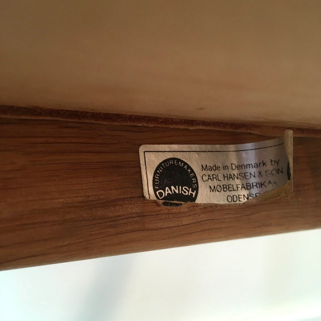 Danish design chair model CH46, designed by Hans J. Wegner in 1965 and produced by Carl Hansen and son. Solid oak frame....