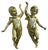Antique Golden Ceramic Putti, 1800s, Set of 2 For Sale