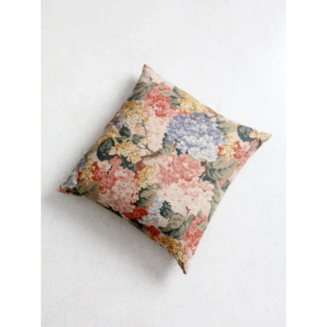 Vintage Cottage Floral Throw Pillow For Sale - Image 6 of 7