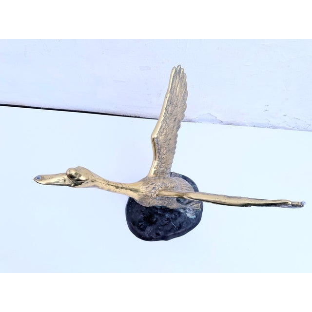 Hollywood Regency Swan Metal Coffee Table, 1960s For Sale - Image 11 of 16