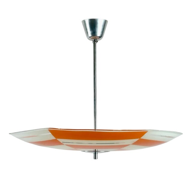 Mid-Century Modern Umbrella Pendant Lamp from Napako, 1960s For Sale