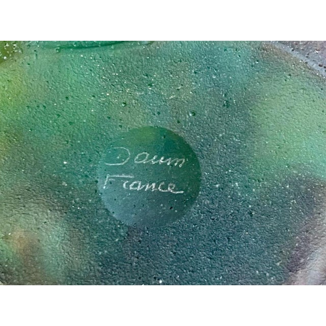 French Frog on a Water Lily Tray from Daum For Sale - Image 11 of 13