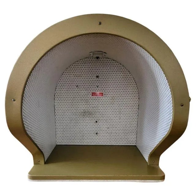 French Soundproofed Phone in Gold Metal from Otelec, 1970 For Sale - Image 9 of 9