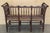 20th Century Catalan Bench in Solid Walnut with Caned Seat, Three Seats For Sale - Image 14 of 18