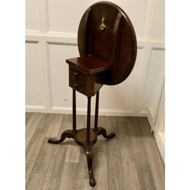 Late 19th Century Tilt Top Wine Table with Drawers Under, 1880s For Sale - Image 5 of 13