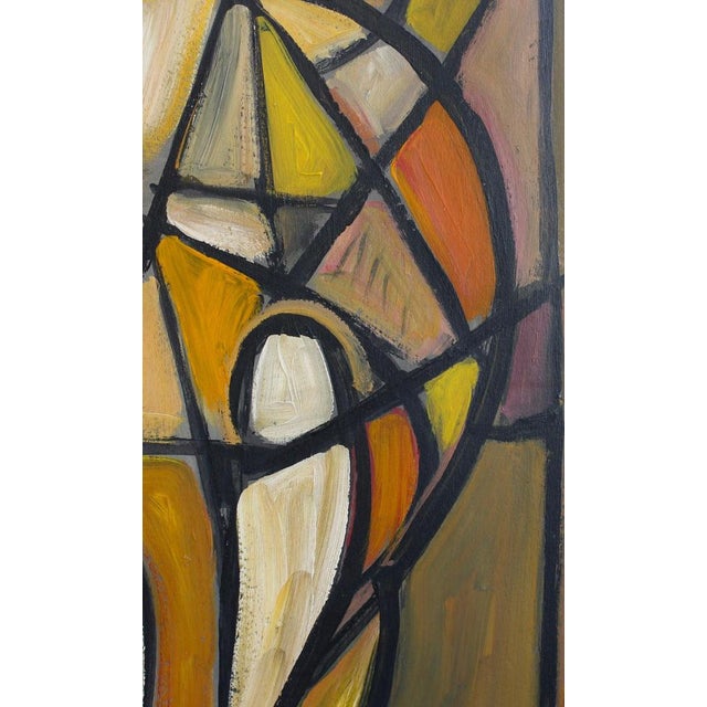 Postwar European Artist, The Vanguard Series Nr. XXI Abstract Composition, 1950s-1970s, Oil on Board, Framed For Sale - Image 8 of 15
