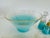 Turquoise Vintage 1960s Turquoise Glass Salad Set- 7 Pieces For Sale - Image 8 of 9