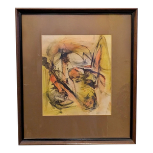 Abstract Expressionism Painting | Signed Nicholas Caputi (1969)