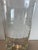 Transparent Antique Scalloped Edge Etched Glass Vase For Sale - Image 8 of 9
