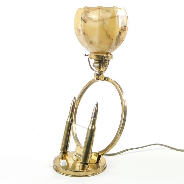 Art Deco Table Lamp with Frame, Poland, 1930s For Sale - Image 10 of 18