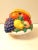 Folk Art Ceramic Sculptural Fruit Compote Bowl Centerpiece Colorful Italian Style Folk Art Pedestal Matte Finish For Sale - Image 3 of 8