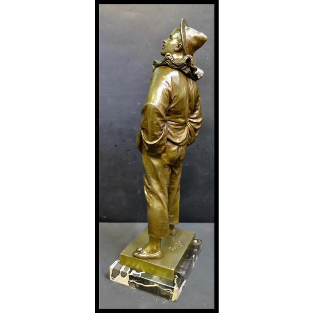 Late 19th Century Bronze "Pierrot" signed Bouret For Sale In New York - Image 6 of 9