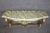 Gorgeous Gold Leaf Wall Mounted Faux Marble French Louis XVI Console Table For Sale In Philadelphia - Image 6 of 12