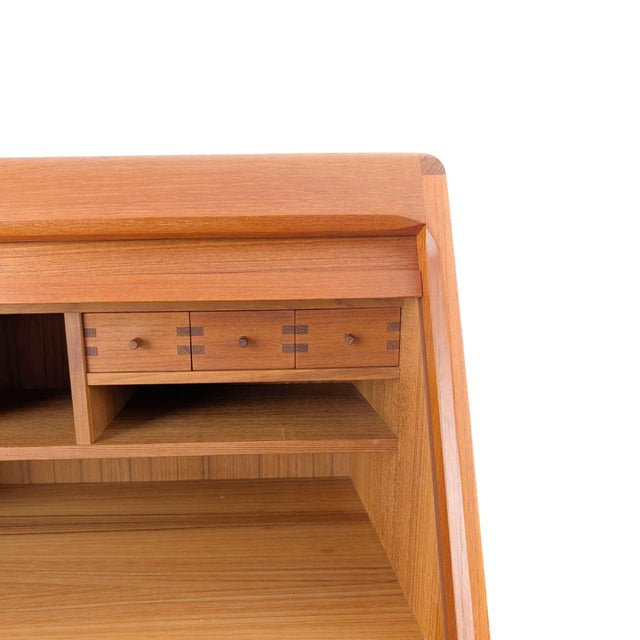 Mid-Century Danish Secretary Desk in Teak from Dyrlund For Sale - Image 12 of 13