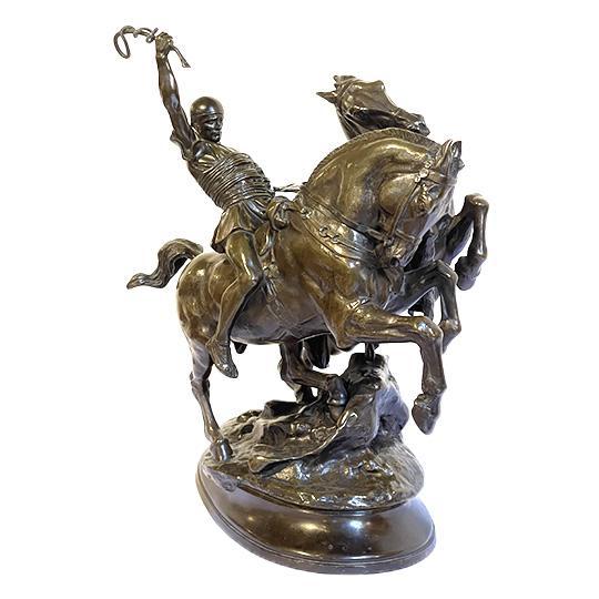 Emmanuel Fremiet, Cocher Romain, Bronze For Sale - Image 3 of 10