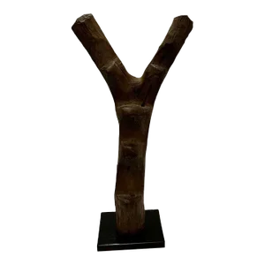 Large Sculptural African Dogan Ladder