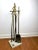 Metal Dolphin Brass Fireplace Tool Set With Marble Base For Sale - Image 7 of 7