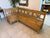 Farmhouse Corner Bench with Storage Function in Natural Wood For Sale - Image 11 of 15