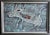 Incredible large scale original artwork on stretched canvas, wood frame and incredible subject matter showing a large boar...