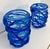 Italian Art Deco Style Cobalt Blue Murano Glass Vases by Cenedese, 2000s, Set of 2 For Sale - Image 6 of 9