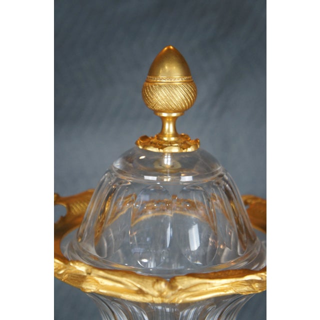 Eric Stepniewski French Louis XV Rococo Ormolu & Crystal Figural Cherub Vase For Sale - Image 6 of 12