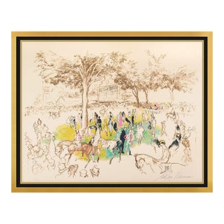 Late 20th Century Ascot Paddock, LeRoy Neiman For Sale