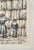 This framed artwork depicts Orthodox Jewish men and a boy standing in front of the Wailing Wall in Jerusalem. The figures...