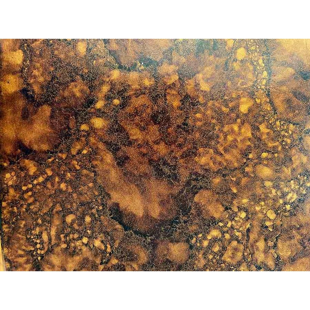 Vintage MidCentury Modern Altavista Lane Faux Burl Wood Accent Table