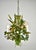 Vintage French Toleware Chandelier Flower Bouquet Green, 1960s For Sale - Image 4 of 12
