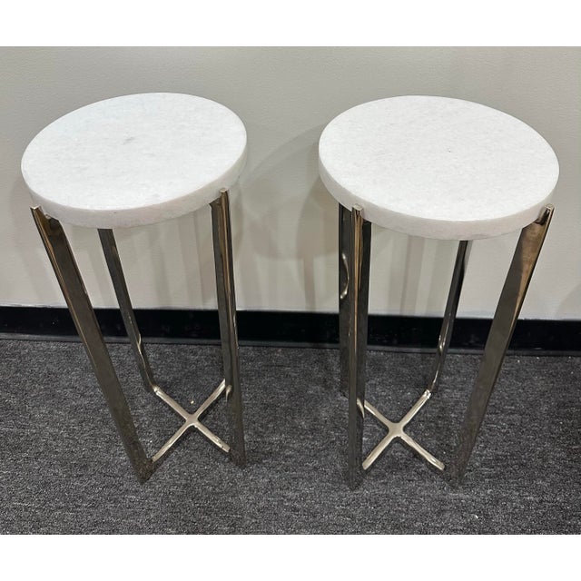 Uttermost Waldorf Drink Tables Pair For Sale In Detroit - Image 6 of 8