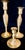 Mid 20th Century Set of 3 Beaded Stem Brass Candlestick Holders For Sale - Image 11 of 12