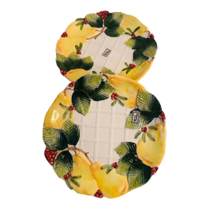 Fitz & Floyd "Holiday Pear" Salad Plate-a Pair