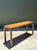 Vintage Brass Detail Campaign Console Table For Sale In West Palm - Image 6 of 12