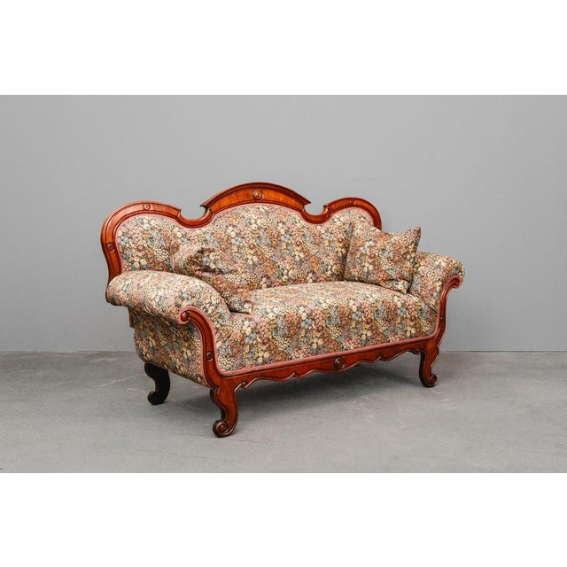Item: Sofa Period & Style: Biedermeier - Mid-19th Century Features - Elegant and decorative sofa with beautiful lines -...