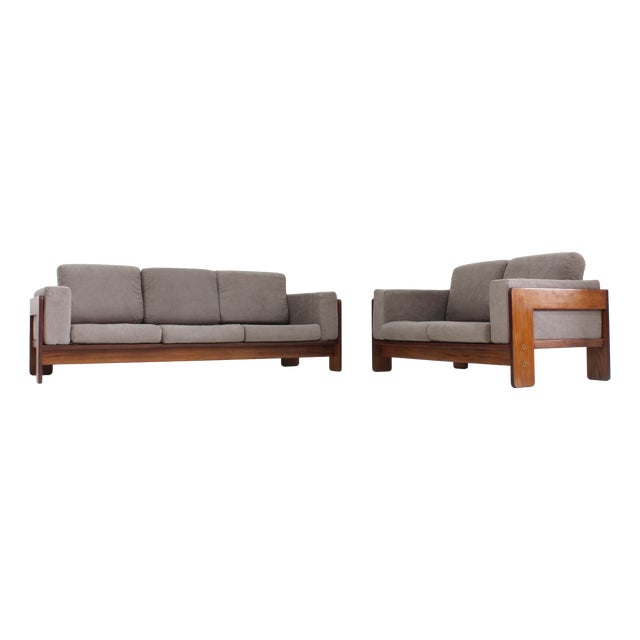 Vintage Bastiano Sofa Set by Tobia Scarpa for Gavina, 1970s, Set of 2 For Sale