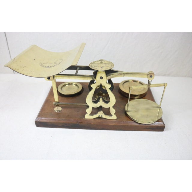 Late 19th Century English Brass Postal Scale For Sale - Image 9 of 10