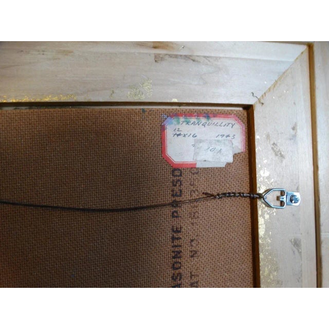 1940s "Tranquility" Nautical Oil Painting by Anders Aldrin, Framed For Sale In Los Angeles - Image 6 of 7