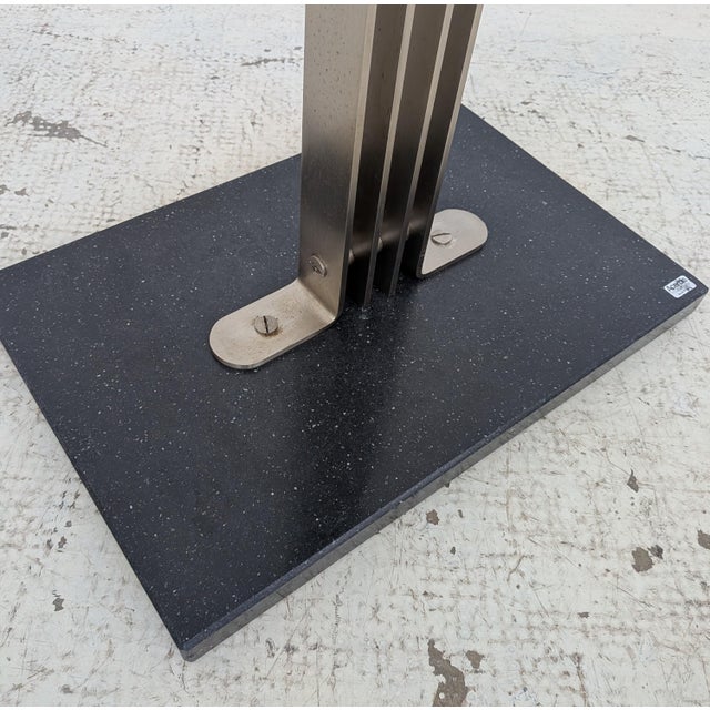 Brushed Steel and Marble Coat Rack from Acerbis International, 1970s For Sale - Image 11 of 14