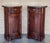 1890 Biedermeier Style Drum Tables with Drawer and Door, A Pair For Sale - Image 17 of 18