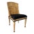Mid 20th Century Bamboo Rattan Chair With Black Lacquer Detail For Sale