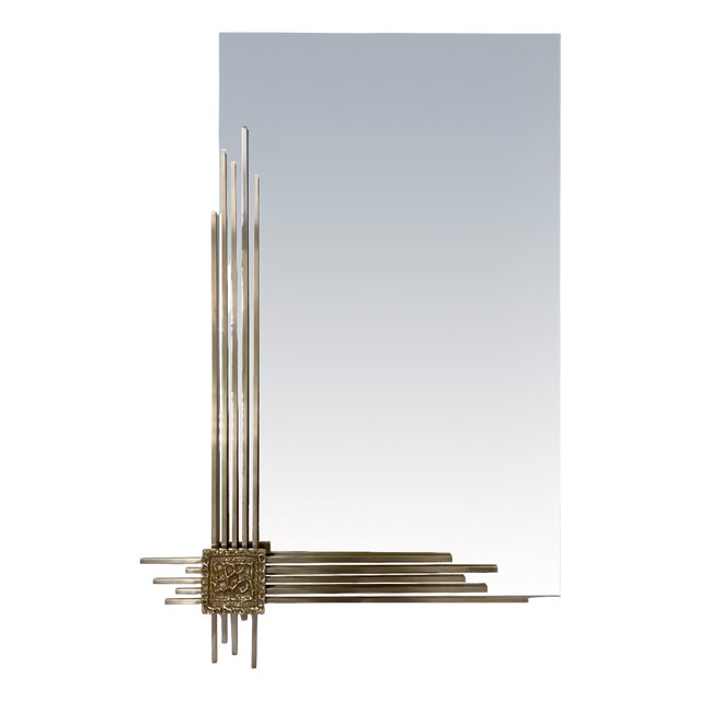 Wall Mirror by Angelo Brotto for Esperia, Italy, 1970s For Sale